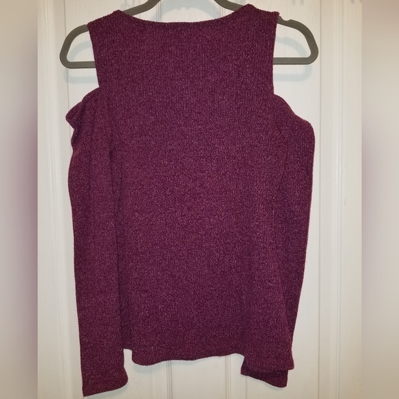 Juice Couture Blouse Long Sleeve Size M Color Burgandy - Picture 2 of 6
